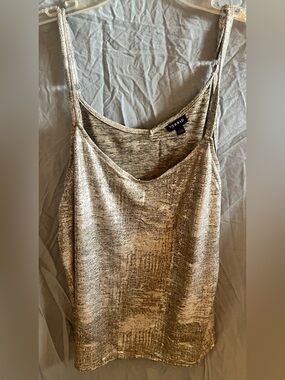 Torrid Shimmery Silver Metallic Swing Camisole Size 1 / US 14